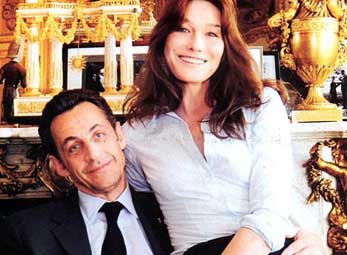 đệ nhất phu nhân Pháp, Carla Bruni, sao âu mỹ