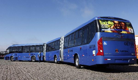 Brazil, thành phố Curitiba, xe bus, thế giới đó đây