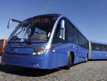 Brazil, thành phố Curitiba, xe bus, thế giới đó đây