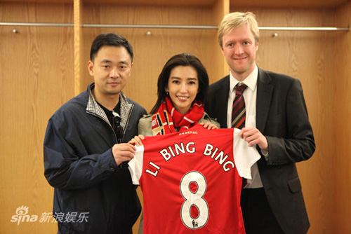 Lý Băng Băng, Sao Hoa ngữ, Đại sứ hình ảnh, Champions League, London