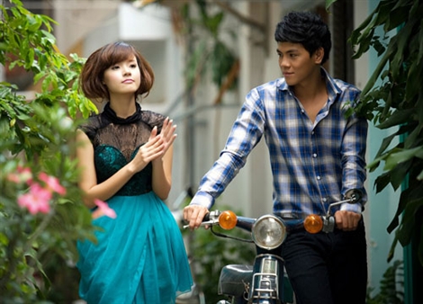 Midu, Gam màu xanh, Thời trang sao teen, Thời trang sao, Váy, Thời trang