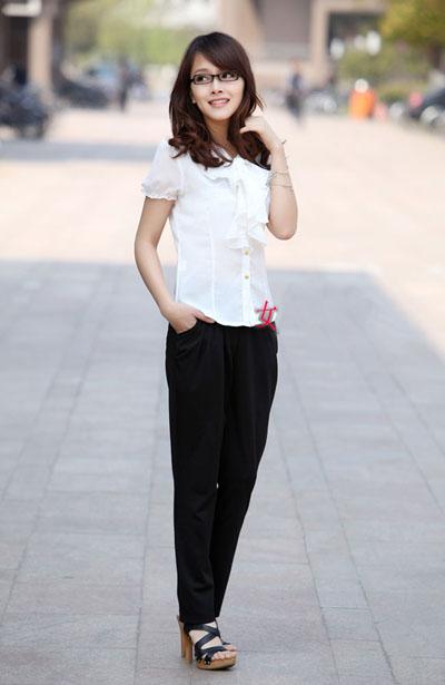sơ mi nữ, thời trang công sở, mix đồ, thời trang