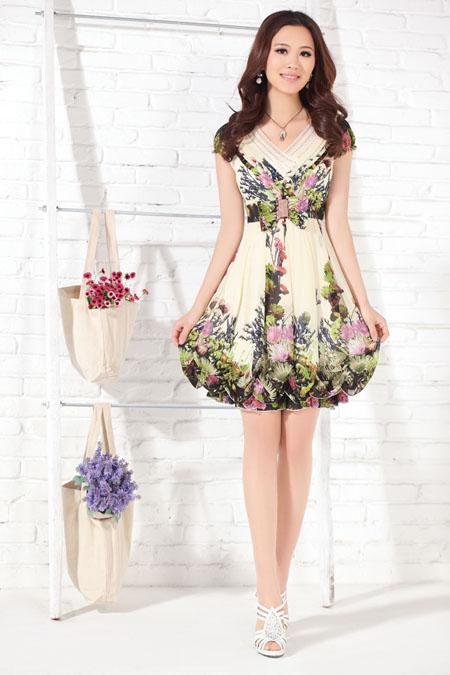 Váy voan, chiffon, thời trang công sở, thời trang dạo phố, thời trang