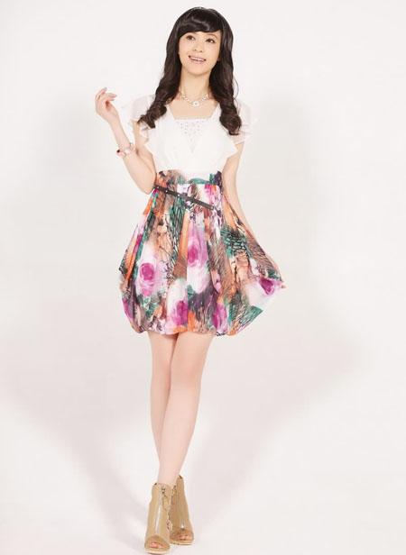 Váy voan, chiffon, thời trang công sở, thời trang dạo phố, thời trang