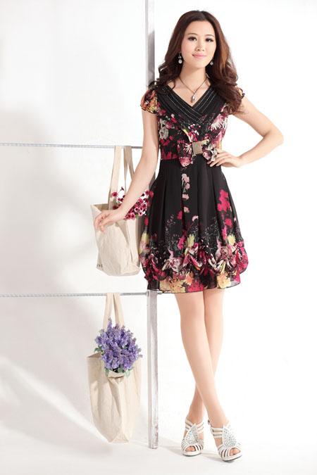 Váy voan, chiffon, thời trang công sở, thời trang dạo phố, thời trang