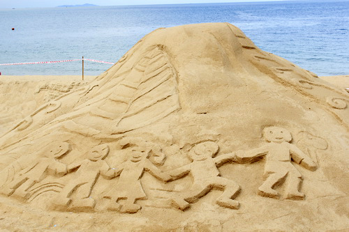Nghệ thuật điêu khắc, Điêu khắc trên cát, Ý tưởng sáng tạo, Festival biển Nha Trang, Thư giãn