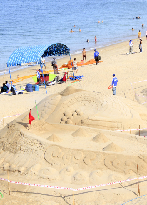 Nghệ thuật điêu khắc, Điêu khắc trên cát, Ý tưởng sáng tạo, Festival biển Nha Trang, Thư giãn