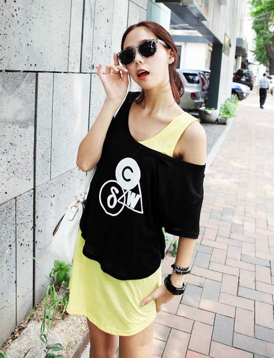 Áo pull, Áo phông lệch vai, Thời trang teen, Thời trang mùa hè, Thời trang