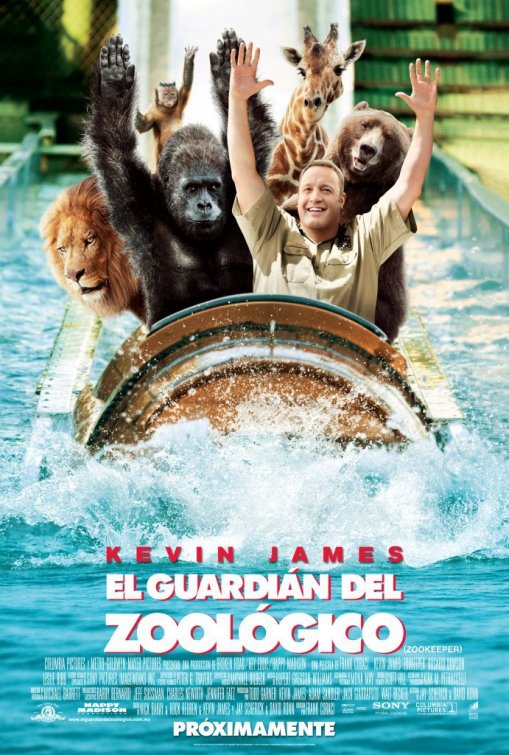 Phim hài, Zookeeper, Frank Coraci, Poster phim, Kevin James