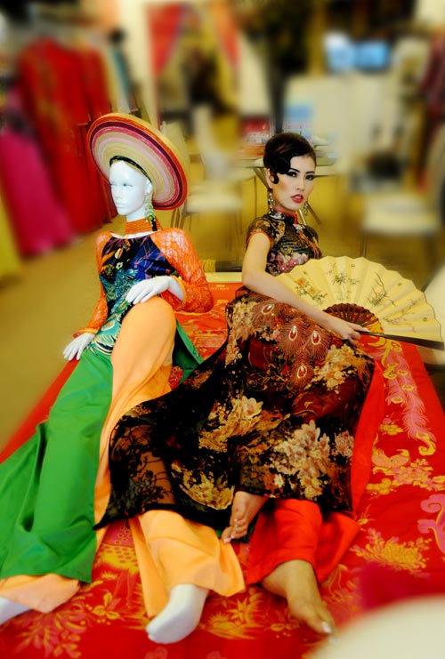 Thanh Hoài, Võ Việt Chung, Áo dài, Thời trang sao Việt, Áo dài cách điệu, Thời trang