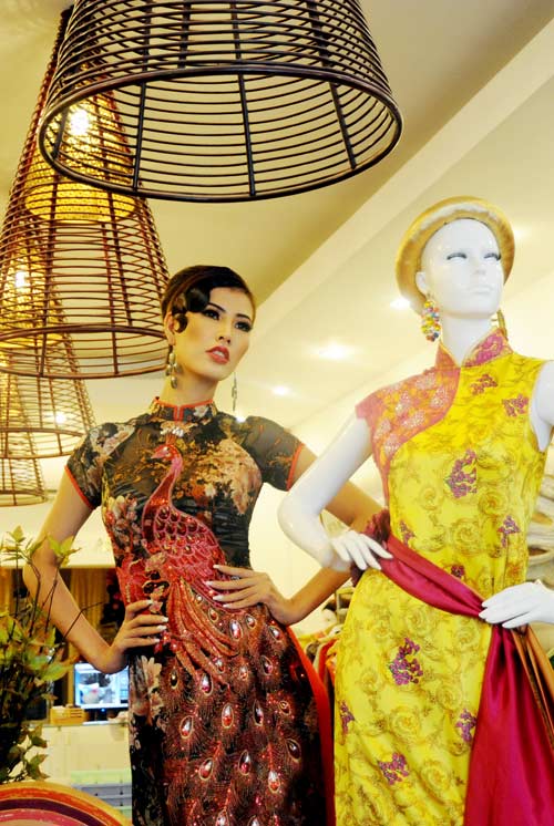Thanh Hoài, Võ Việt Chung, Áo dài, Thời trang sao Việt, Áo dài cách điệu, Thời trang