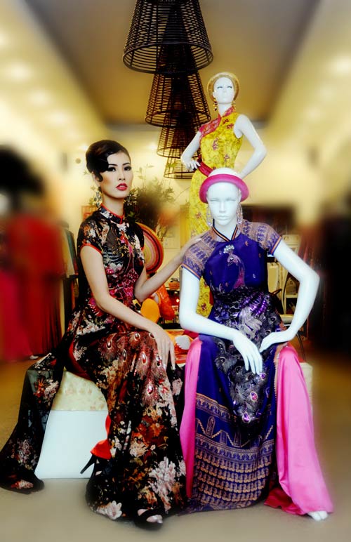 Thanh Hoài, Võ Việt Chung, Áo dài, Thời trang sao Việt, Áo dài cách điệu, Thời trang