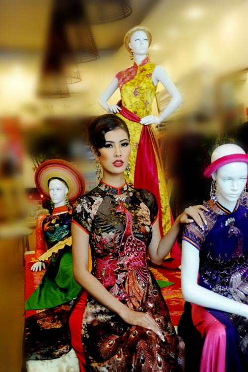 Thanh Hoài, Võ Việt Chung, Áo dài, Thời trang sao Việt, Áo dài cách điệu, Thời trang