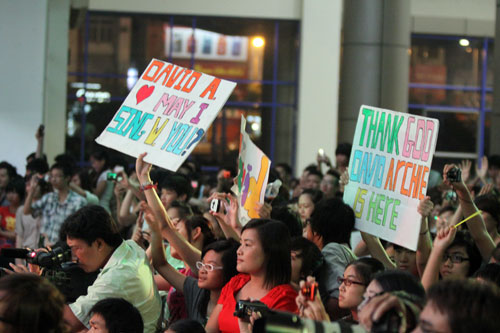 Idol Music Event 2011, David Archuleta, Á quân American Idol, Sao ca nhạc, Sao lưu diễn