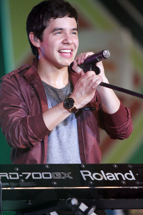 Idol Music Event 2011, David Archuleta, Á quân American Idol, Sao ca nhạc, Sao lưu diễn