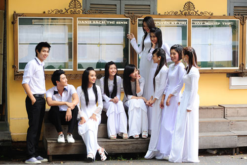 Bảo Trân, Áo dài trắng, Áo dài, Thời trang teen, Thời trang