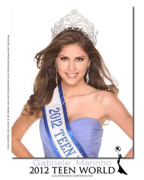Miss Teen, Miss Teen World, Gabriele Marinho, Người đẹp tuổi teen