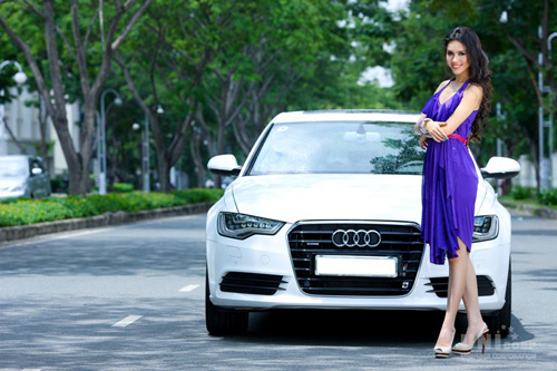 Vũ Hoàng My, Hoa hậu hoàn vũ, Miss Universe 2011, Audi, Sedan A6, Ảnh đẹp hoa hậu