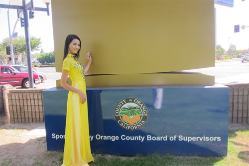 Phan Thị Mơ, Hoa hậu thế giới người Việt, Miss Asia USA, Áo dài Việt, Ảnh đẹp hoa hậu