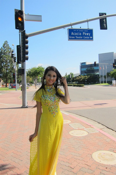 Phan Thị Mơ, Hoa hậu thế giới người Việt, Miss Asia USA, Áo dài Việt, Ảnh đẹp hoa hậu