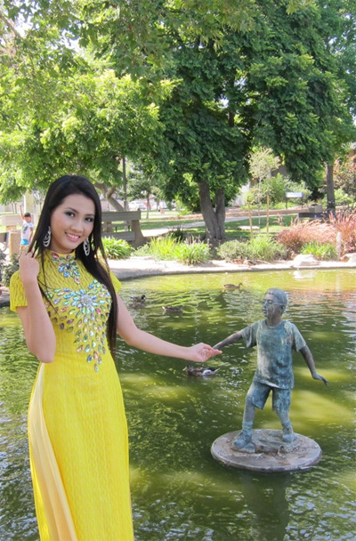 Phan Thị Mơ, Hoa hậu thế giới người Việt, Miss Asia USA, Áo dài Việt, Ảnh đẹp hoa hậu
