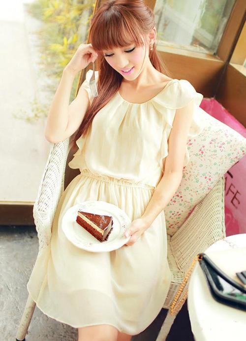 Thời trang dạo phố, Váy liền, Váy xếp ly, Thời trang, Xu hướng thời trang, Thời trang teen, Váy bèo nhún
