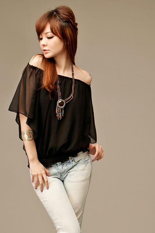 Áo lệch vai, Áo pull, Thời trang teen, Thời trang mùa thu, Thời trang