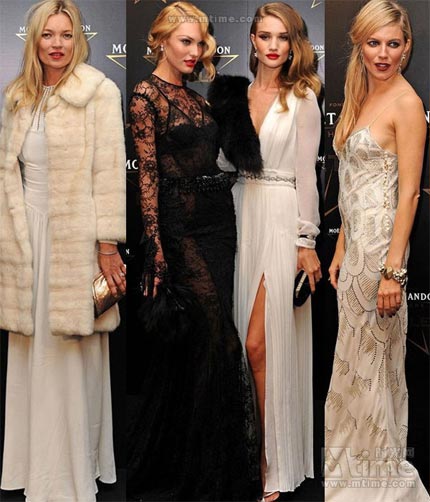 Rosie Huntington-Whiteley, Candice Swanepoel, Kate Moss, Sienna Miller, Thời trang sao