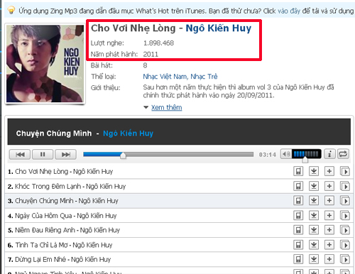 Ngô Kiến Huy, Sao Việt, Chuyện của sao