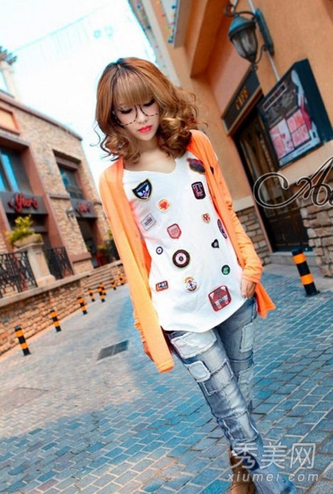 Thời trang teen, Thời trang Hàn Quốc, Thời trang dạo phố, Legging, Jeans rách, Thời trang