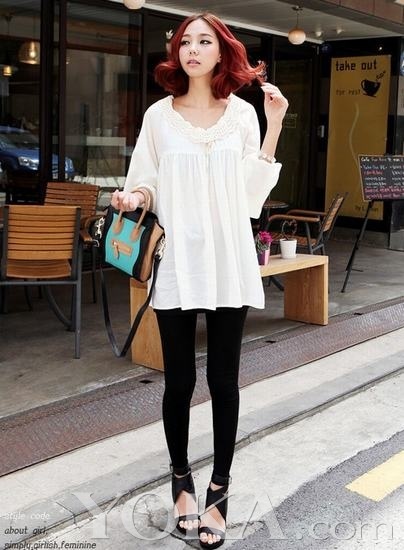 Legging, Jeans rách, Thời trang, Thời trang teen, Thời trang Hàn Quốc, Thời trang dạo phố