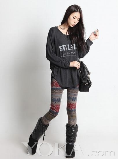 Legging, Jeans rách, Thời trang, Thời trang teen, Thời trang Hàn Quốc, Thời trang dạo phố