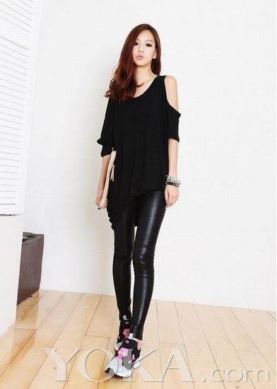 Legging, Jeans rách, Thời trang, Thời trang teen, Thời trang Hàn Quốc, Thời trang dạo phố