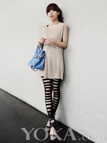 Legging, Jeans rách, Thời trang, Thời trang teen, Thời trang Hàn Quốc, Thời trang dạo phố