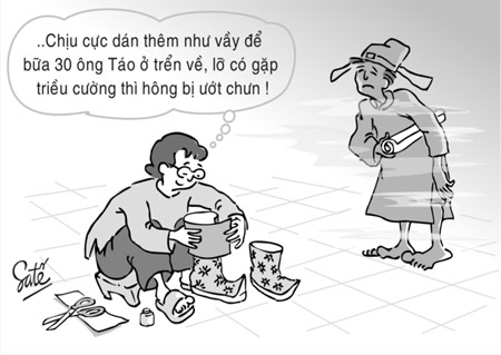 truyện tranh,truyện cười,hài hước,tranh vui,biếm họa,táo quân