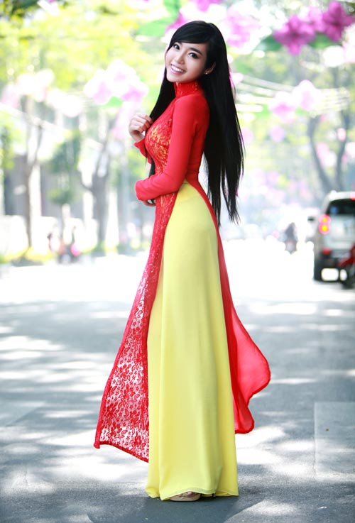 Elly Trần,hot girl,người đẹp,áo dài,nóng bỏng