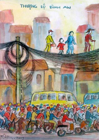 truyện tranh,truyện cười,hài hước,tranh vui,biếm họa,giao thôg
