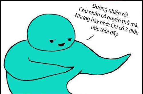 truyện tranh,truyện cười,hài hước,tranh vui,thần đèn