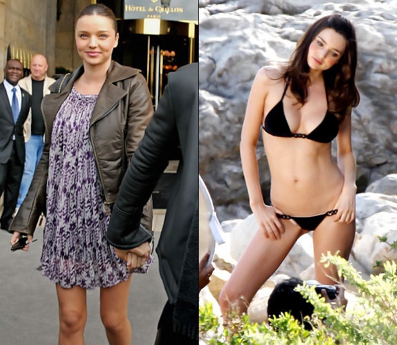 bà bầu sau sinh,thân hình chuẩn của sao,Miranda Kerr,Heidi Klum