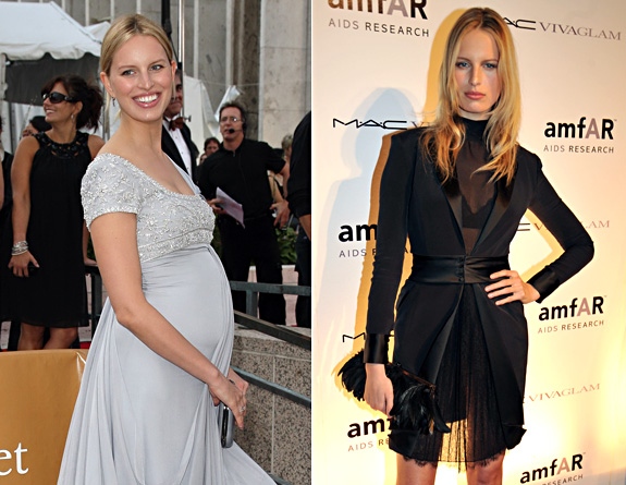 bà bầu sau sinh,thân hình chuẩn của sao,Miranda Kerr,Heidi Klum
