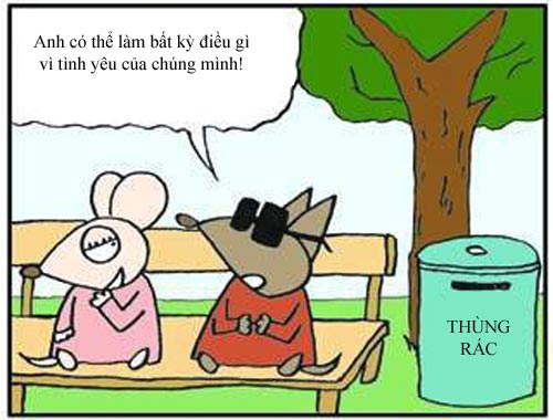 truyện tranh,truyện cười,hài hước,tranh vui,công viên,tỏ tình,quấy rối