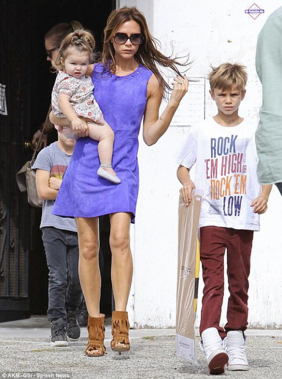 david beckham,romeo beckham,victoria beckham