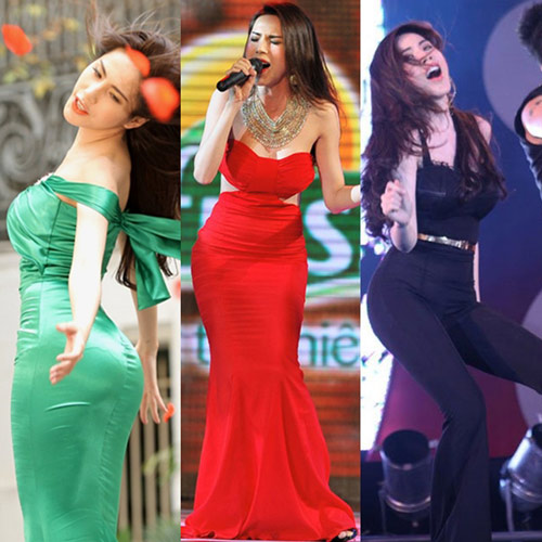 Sao việt,sao việt khoe vòng 3,sao việt độn mông,midu,thái hà,thanh hằng,thủy tiên