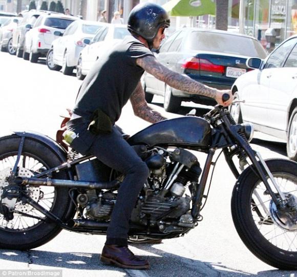 David Beckham,becks,mô tô,Knucklehead 93
