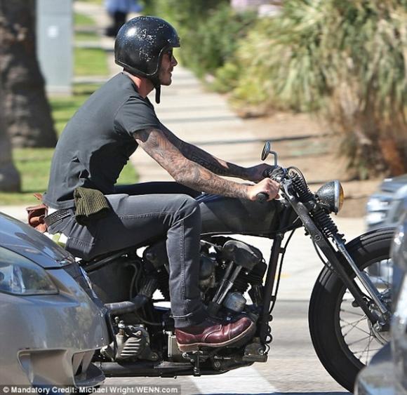 David Beckham,becks,mô tô,Knucklehead 93