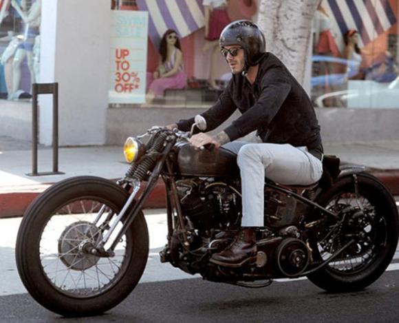 David Beckham,becks,mô tô,Knucklehead 93