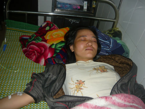đánh ghen,hành hung,thai nhi,xảy thai