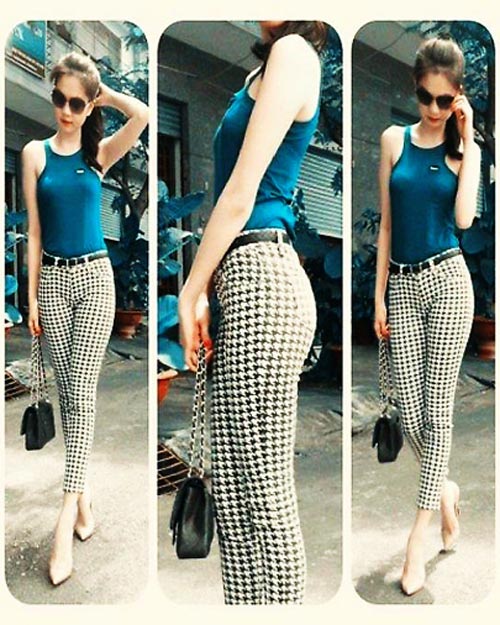 thời trang sao,style sao,họa tiết răng cưa