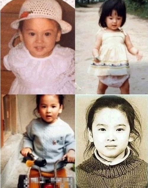 Xem ảnh,Song Hye Kyo,khi mới tập đi