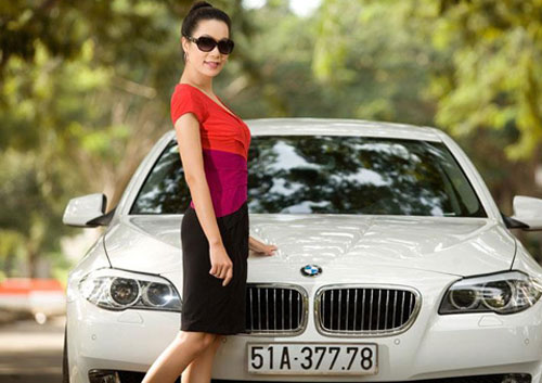 Trịnh kim chi,BMW 520i,siêu xe